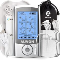 AUVON Rechargeable TENS Unit: Pain Relief Anywhere!