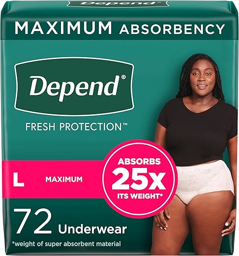 Depend Fresh Protection: Women's Incontinence Underwear for Ultimate Comfort