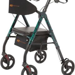 Royal Deluxe Aluminum 4-Wheel Rollator: Ultimate Mobility Solution for Seniors