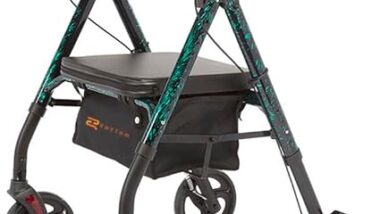 Royal Deluxe Aluminum 4-Wheel Rollator: Ultimate Mobility Solution for Seniors