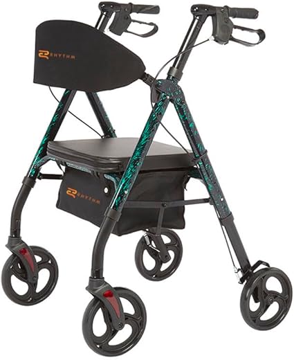 Royal Deluxe Aluminum 4-Wheel Rollator: Ultimate Mobility Solution for Seniors